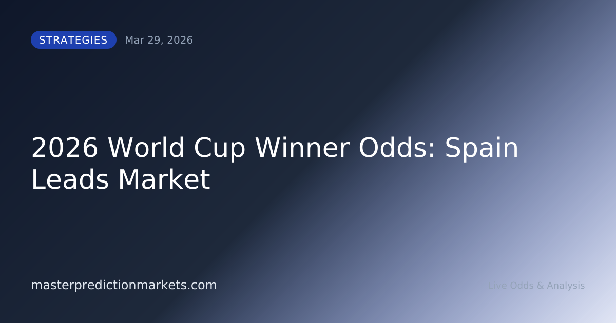 2026 World Cup Winner Odds: Spain Leads Market