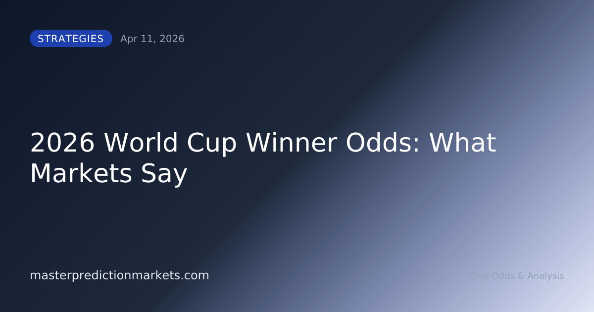 2026 World Cup Winner Odds: What Markets Say