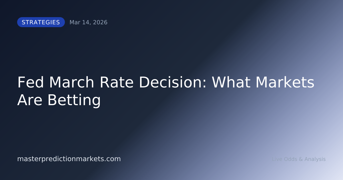 Fed March Rate Decision: What Markets Are Betting