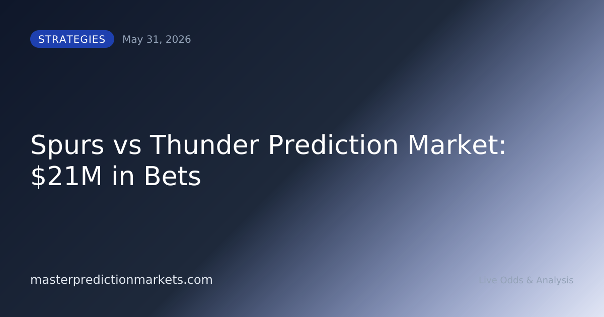Spurs vs Thunder Prediction Market: $21M in Bets