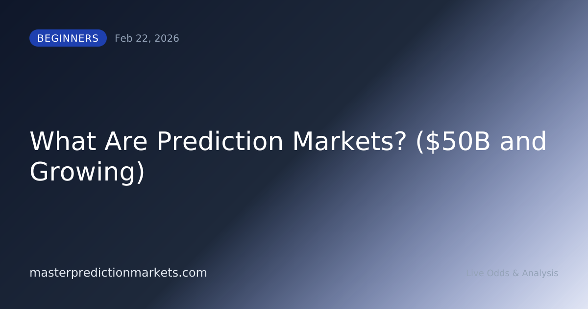 What Are Prediction Markets? ($50B and Growing)